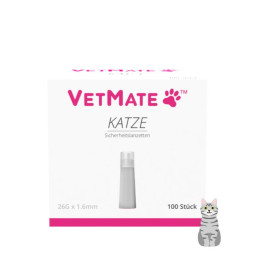 VetMate Sicherheitslanzetten 26G x 1,6 mm - Katze