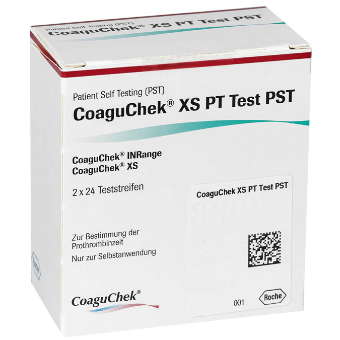 CoaguChek XS PT Test PST - Teststreifen für CoaguChek Geräte / 48 Stück |  DIASHOP