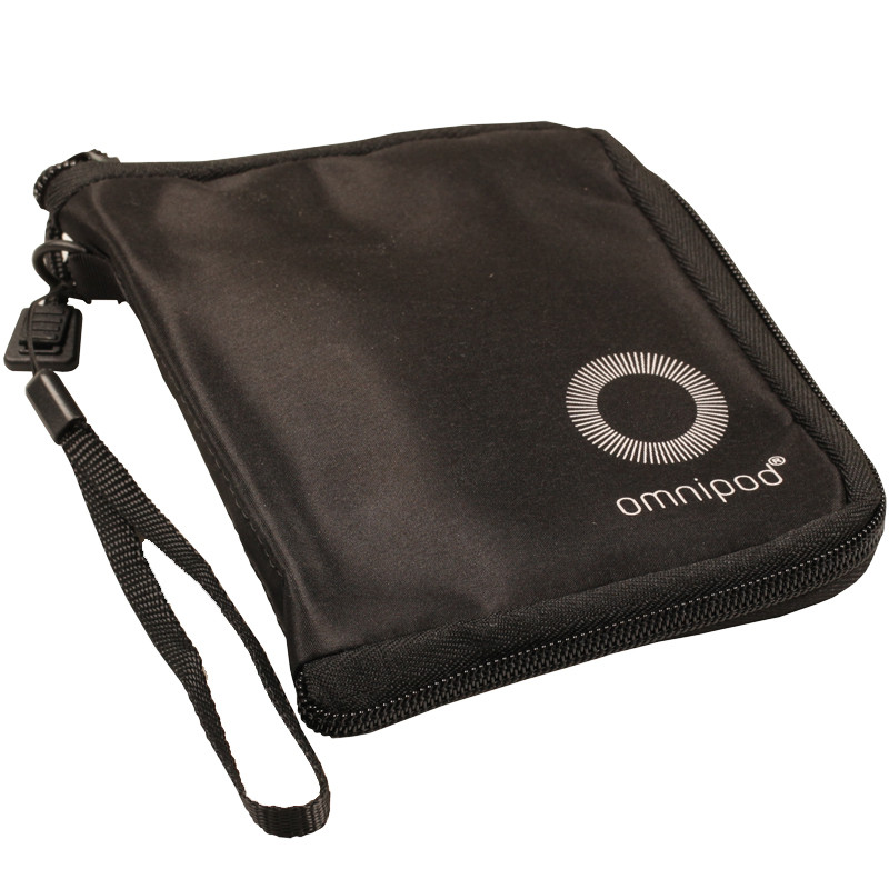 Tasche Ledertasche mit Gürtelschlaufe in schwarz caseroxx Ledertasche mit Gürtelschlaufe für Omnipod PDM