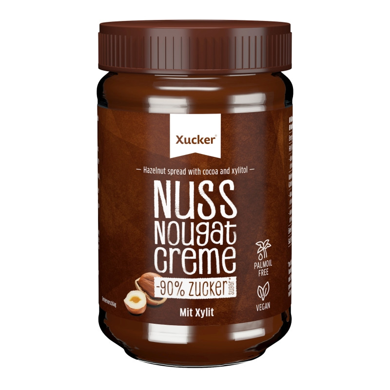 Xucker Nuss-Nougat-Creme mit Xylit 300 g - Aufstrich / 1 Glas | DIASHOP