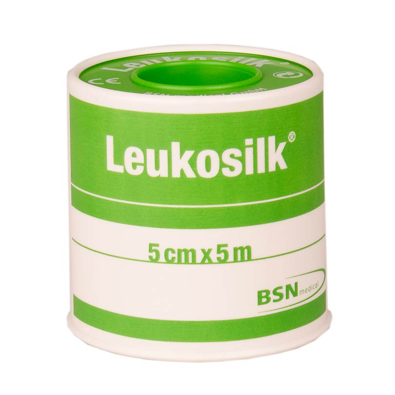Bsn Medical Leukosilk Hautfreundliches Fixierpflaster 5cm x 5m Stück 1  (0102400)