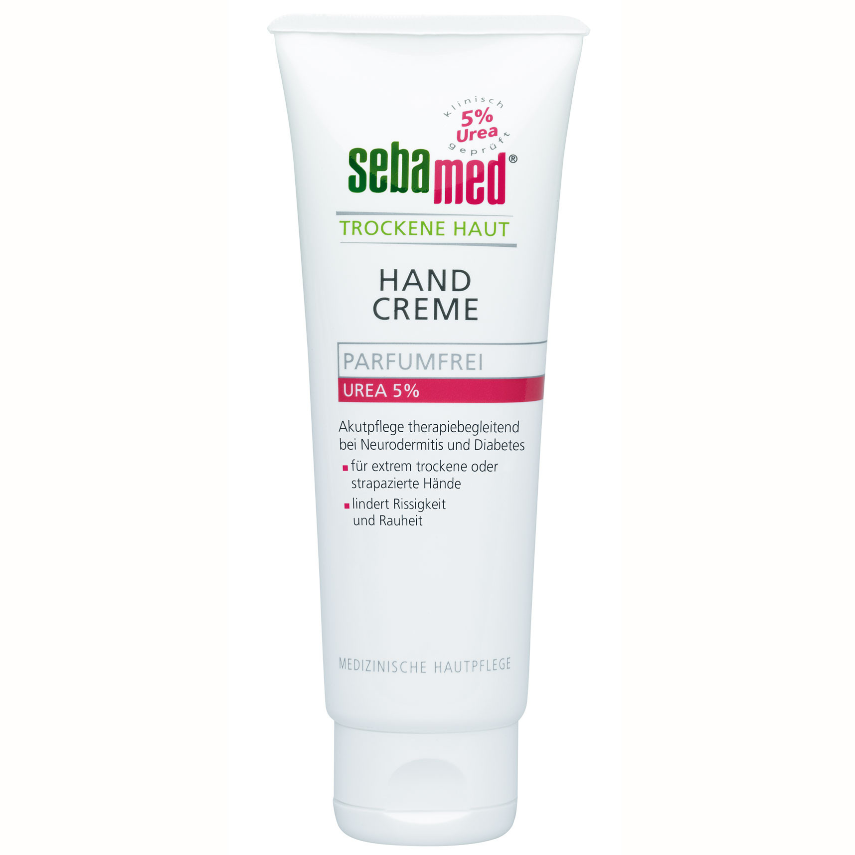 Sebamed Trockene Haut Parfumfrei Handcreme Urea Akut 5 Creme 75 Ml Diashop