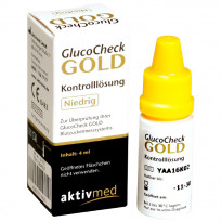 Aktivmed GlucoCheck GOLD - Kontrolllösung niedrig - 4 ml / 1 Stück