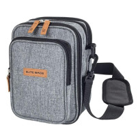 Elite Bags FIT´S EVO Tasche für Diabetesbedarf Grau Bitone / 1 Stück