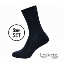 KUNERT Damen Diabetikersocken marine Gr. 35/36 - Basic Doppelpack Take Care DIA BASIC / 2 Paar