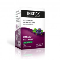 INSTICK Cassis (schwarze Johannisbeere) - zuckerfreies Instant-Getränk - Größe S / 12 Sticks