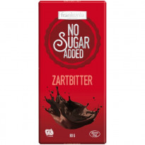 Frankonia No Sugar Added Zartbitter Schokolade / 80 g Tafel
