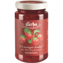Darbo Zuckerreduziert Erdbeere - Fruchtaufstrich im Glas / 250 g