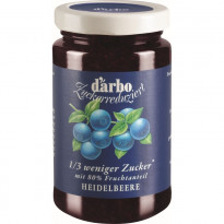 Darbo Zuckerreduziert Heidelbeere - Fruchtaufstrich im Glas / 250 g