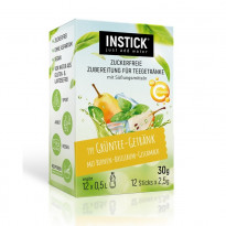 INSTICK Eistee Birne-Basilikum - zuckerfreies Instant-Getränk - Größe S / 12 Sticks