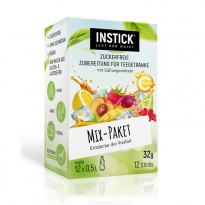 INSTICK Mix-Paket Eistee - zuckerfreies Instant-Getränk - Größe S / 12 Sticks