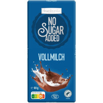Frankonia No Sugar Added Vollmilch Schokolade / 80 g Tafel