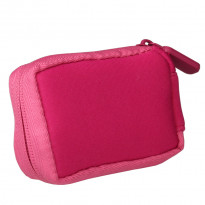Neopren-Tasche mit Clip und Reißverschluss pink - ACC-810PINK / 1 Stück