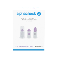 alphacheck PROFESSIONAL PLUS 5 mm x 30G - Sicherheits-Pen-Nadel / 100 Stück