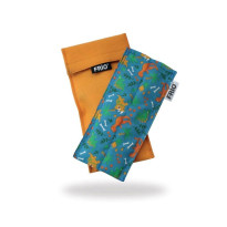 FRIO Tasche Doppel Farbe Gelb - Innentasche Motiv Dino - Kühltasche / 1 Stück