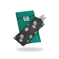 FRIO Tasche Doppel Farbe Grün - Innentasche Motiv Gänseblümchen - Kühltasche / 1 Stück