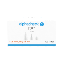 Alphacheck soft Pen-Nadeln 5 mm x 31G - Standard Pennadeln / 100 Stück