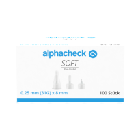 Alphacheck soft Pen-Nadeln 8 mm x 31G - Standard Pennadeln / 100 Stück