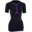 mellitus one Women seamless shirt, schwarz/dunkelrosa Gr. XS - Pumpenshirt / 1 Stück