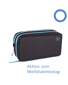 Elite Bags DIABETIC`S XL Tasche Schwarz Blau - kompakt & thermoisoliert / 1 Stck