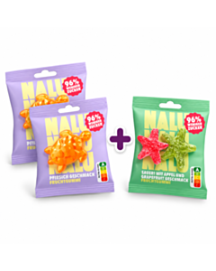 NALU Fruchtgummi AKTION 2x Schildkr&ouml;ten Pfirsich + 1x Saure Seesterne GRATIS