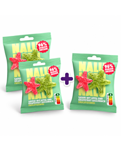 NALU Fruchtgummi AKTION 2x Saure Seesterne + 1 Beutel GRATIS