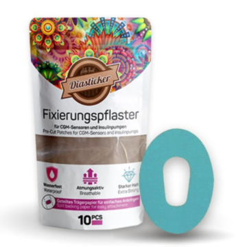 Diasticker Dexcom G6 Tape - hellblau