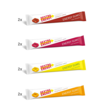 Dextro Energy Gums Mix Pack - Lemon, Cherry, Cola, Orange / 8 x 45 g