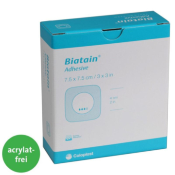 Biatain Schaumverband selbst-haftend - 7,5 x 7,5 cm / 10 Stück