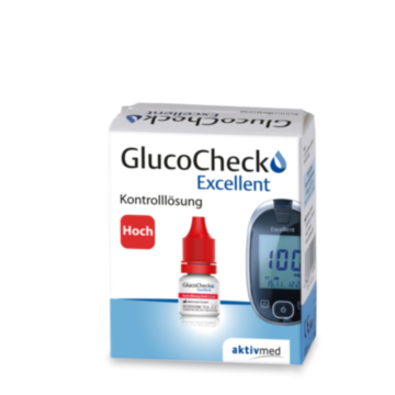 GlucoCheck Excellent - Kontrolllösung hoch
