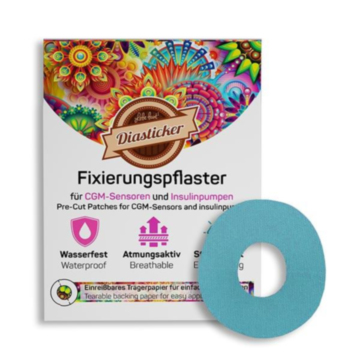 Diasticker Dexcom G7 Tape - hellblau