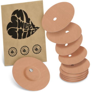 MySweetStitch Überklebepflaster für Freestyle Libre 3 / 3 Plus - beige / 10 Stück