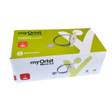 myOrbit Micro 2.0 Infusionsset 5.5 mm 80 cm - Stahlkanüle / 10 Stück