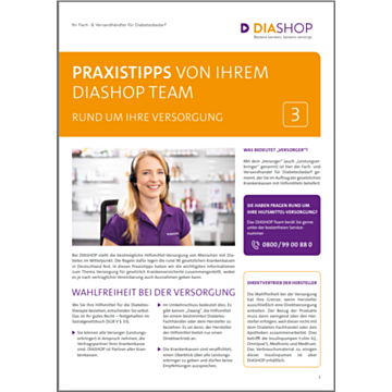 DIASHOP Praxistipps 3 - Rund um Ihre Versorgung / 1 Stück