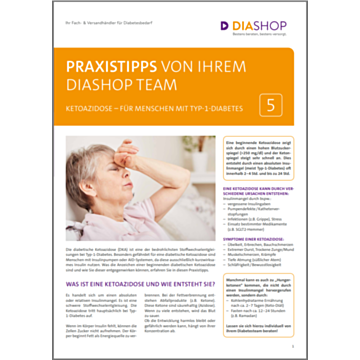 DIASHOP Praxistipps 5 - Ketoazidose - für Menschen mit Typ-1-Diabetes / 1 Stück