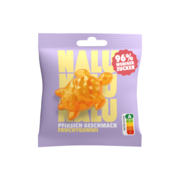 NALU Fruchtgummi Schildkröten  - Pfirsich / 50 g Beutel