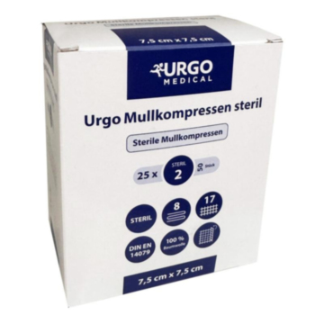 Urgo Mullkompressen 7,5 x 7,5 cm