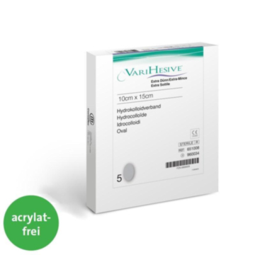 Varihesive extra dünn 10 x 10 cm - Hydrokolloid-Verband / 5 Stück
