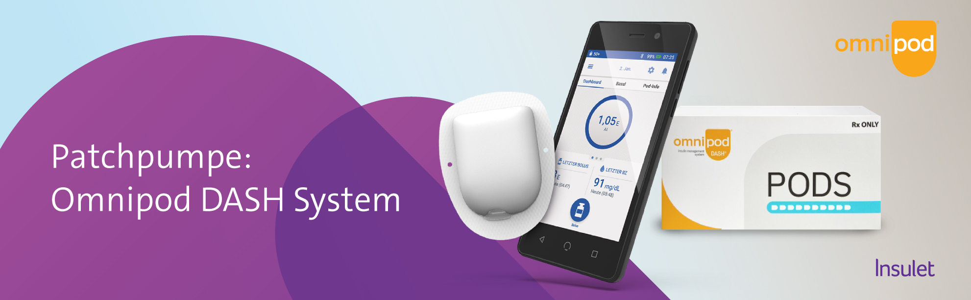 Patchpumpe: Omnipod DASH System