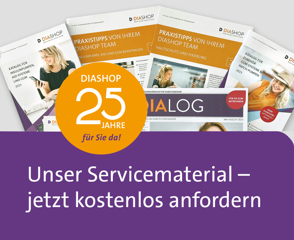 DIASHOP Servicematerial, Kataloge, Übersichtstabellen und Downloads