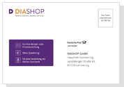 DIASHOP Freiumschlag zum kostenfreien Einsenden von Rezepten