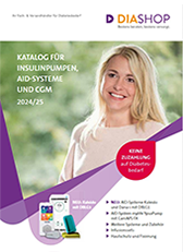 DIASHOP Katalog für Insulinpumpen, AID-Systeme und CGM 2024/25