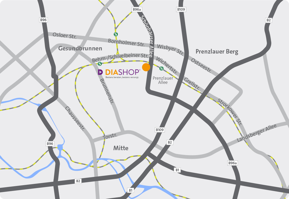 DIASHOP GmbH Anfahrt Berlin-Prenzlauer Berg DIASHOP GmbH Anfahrt Berlin-Prenzlauer Berg