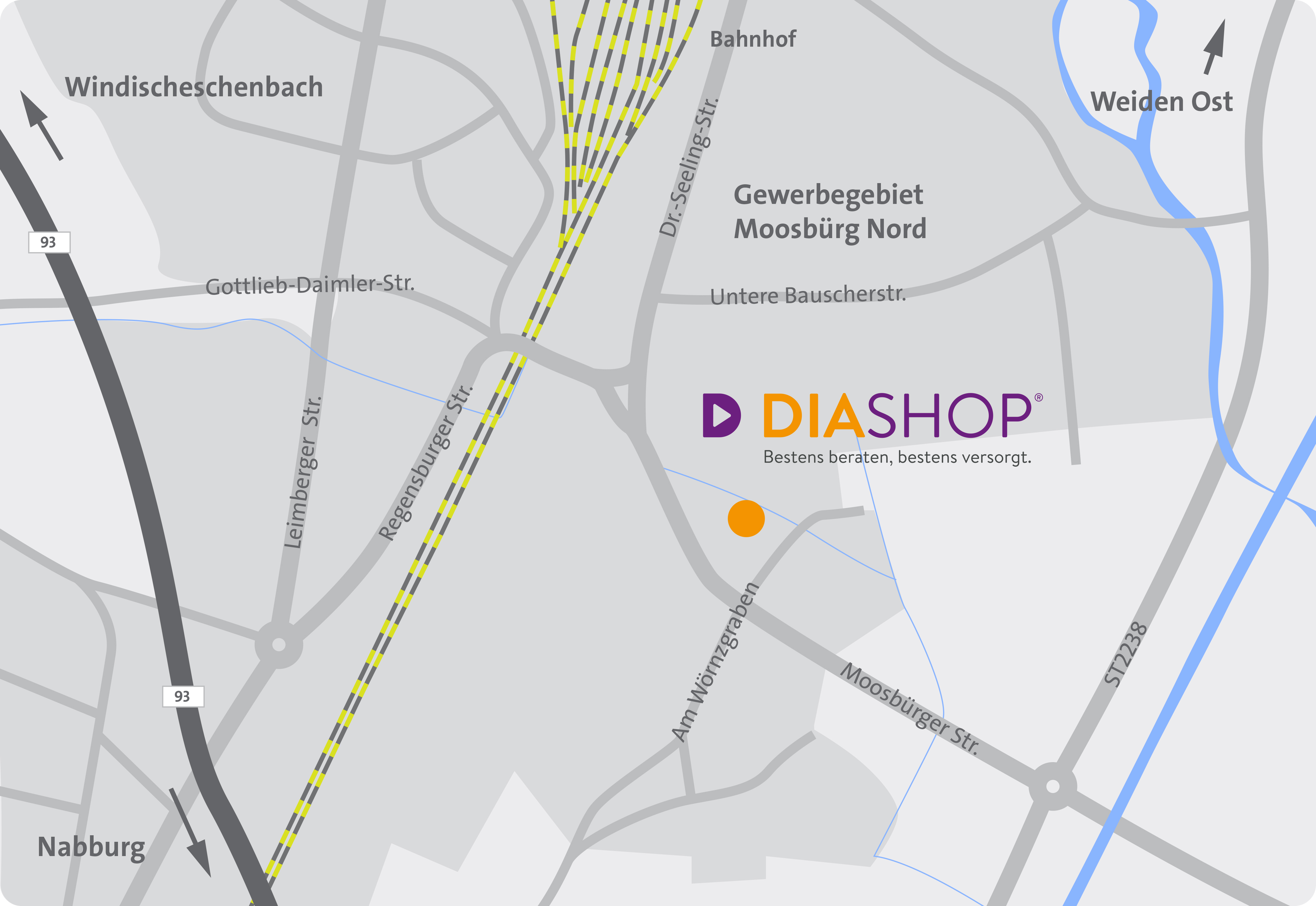 DIASHOP GmbH Anfahrt Weiden DIASHOP GmbH Anfahrt Weiden